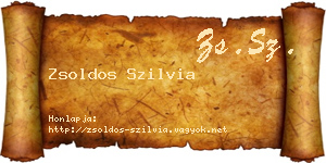 Zsoldos Szilvia névjegykártya